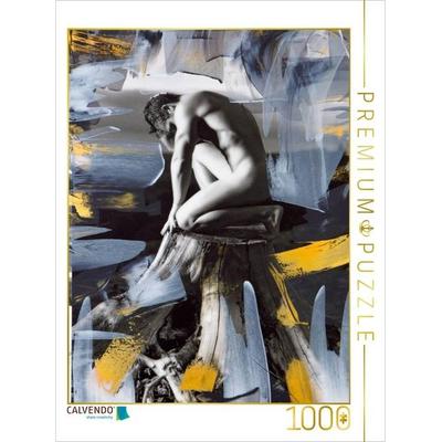 CALVENDO Puzzle Ein Motiv aus dem Kalender Männer - übermalte Aktfotografien | 1000 Teile Lege-Größe 64x48cm Foto-Puzzle für glückliche Stunden