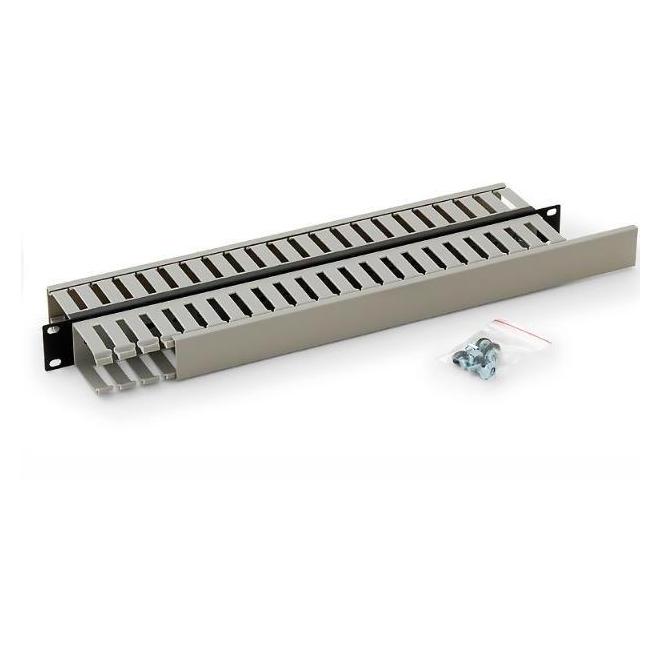 Triton RAC-VP-X03-A1 - Doppelter 19-Zoll-Kunststoffkabelkanal, 1 HE (RAC-VP-X03-A1)