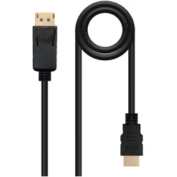 Nanocable 10.15.4310 (10 m), Videokabel, Schwarz