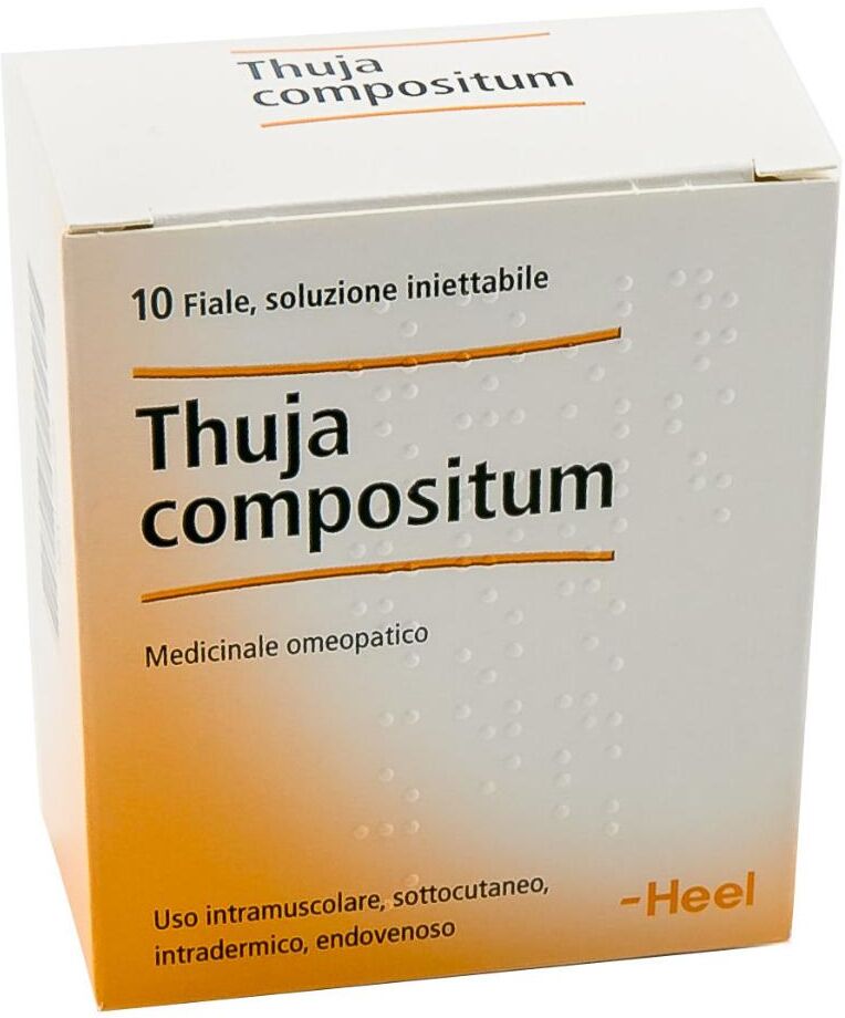 GUNA SpA Thuja Compositum 10 Fiale da 2,2ml - Medicinale Omeopatico per Dermatiti ed Eczemi