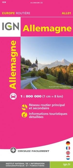 Carte routière - Allemagne   IGN