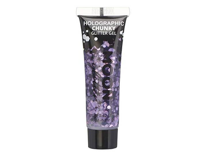 Moon Glitter Holografische Chunky Glitter Gezicht & Body Gel 12 ml Paars Glitter Gezicht Glitter