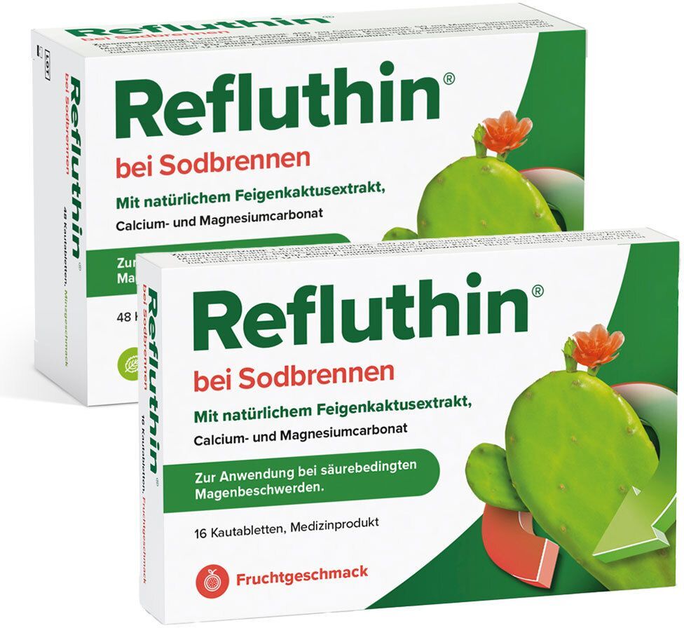 Refluthin Minze + Frucht 16er 16+48 St Kautabletten