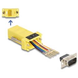 Delock 67104 VGA / RJ45 Adapter [1x D-SUB-Stecker 9pol. - 1x RJ45-Buchse] Gelb