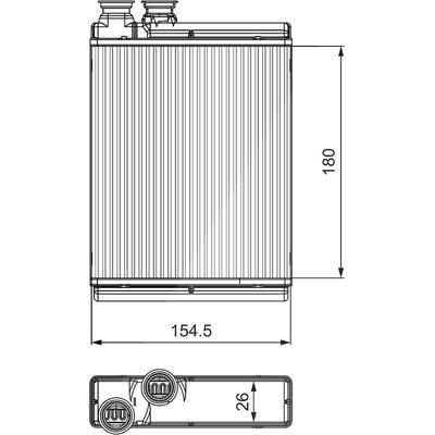 Valeo Wärmetauscher, Innenraumheizung [Hersteller-Nr. 811517] für Ds, Citroën