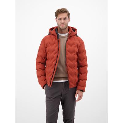 Steppjacke LERROS "Herren Funktions-Steppjacke", Herren, Gr. 3XL, rot (burnt rot), 100% Polyester, Jacken Steppjacke