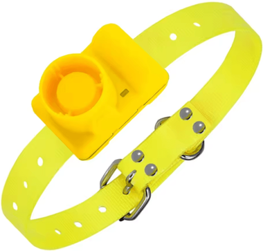 Inspire Curations Rechargeable Hunting Dog Beeper Collar With 8 Sound Modes yellow