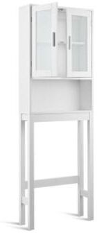 Costway Over the Toilet Bathroom Storage Cabinet with Adjustable Shelf