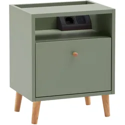 Tchibo - Nachttisch »Bjarne« mit Ladefunktion - 40,2x32,7x50cm - braun -