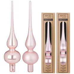 Christbaumspitze Glas 26cm 1 Stück matt / glanz sort.- Lovely Magnolia