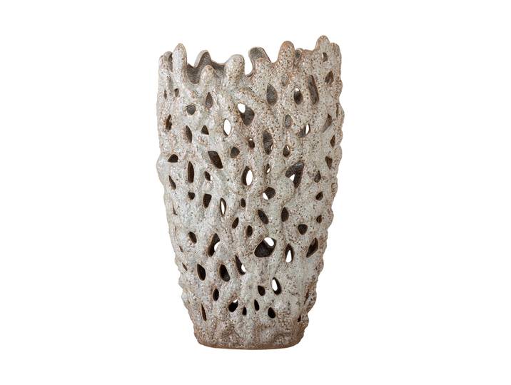 Grosse Design Vase „Eunice“ Keramik Ecru Bloomingville