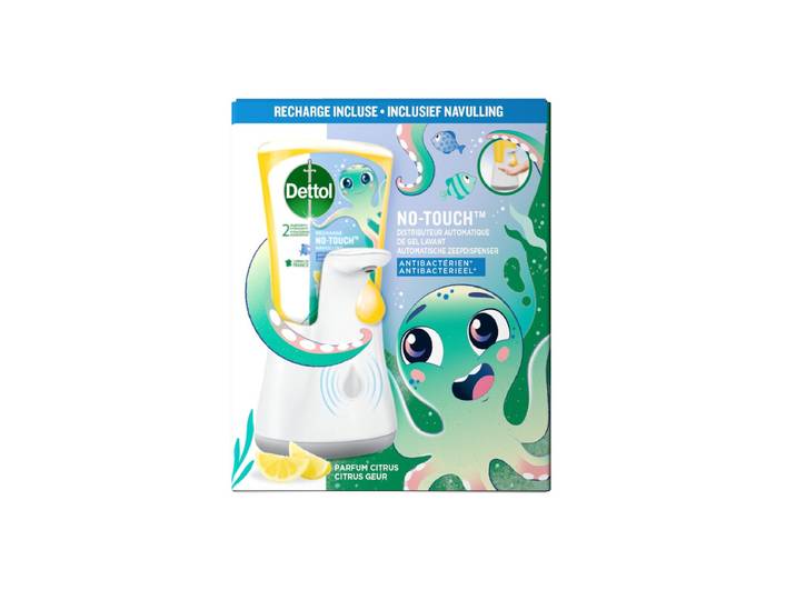 DETTOL Savon Liquide Mains Action Anti-Bactérienne Parfum Citron – kit + recharge de 250 ml