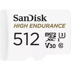 SanDisk High Endurance microSDXC Speicherkarte 512GB + SD Adapter