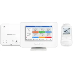Honeywell Heizkörperthermostat-Set evohome EVO-HOUSE-PLUS, Thermostat, Weiss