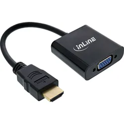 INLINE Konverter Kabel HDMI zu VGA, mit Audio