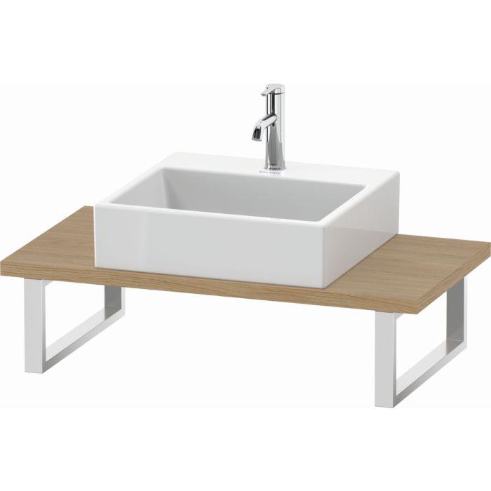 Duravit L-Cube Konsole LC104C03030 Stärke 3 cm, Eiche natur, für Aufsatzbecken, variabel