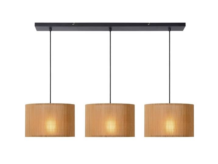 Suspension bambou 3 lumières naturel