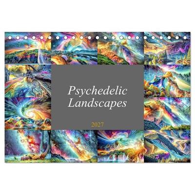 Psychedelic Landscapes (Desk Calendar 2027 DIN A5 landscape), CALVENDO 12 Month DeskCalendar