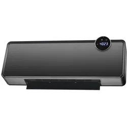 Warm Tech Elektrischer Wandheizer – 2000 W – – Keramik – 240 V – Bis zu 50 m3 – Schwarz, Heizkörper, Schwarz