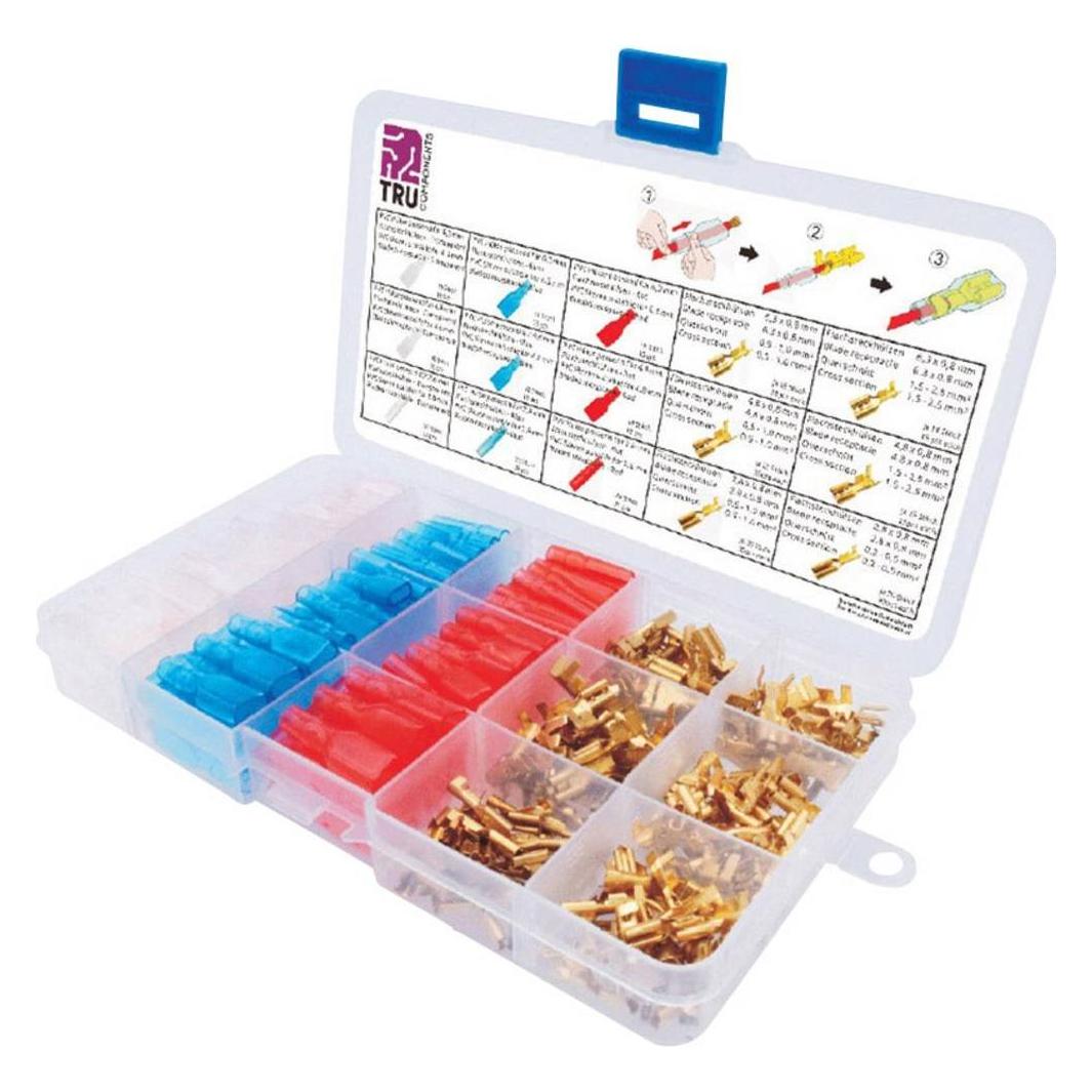 Tru Components Flachsteckhülsen-Sortiment, 320 teilig (7560512)