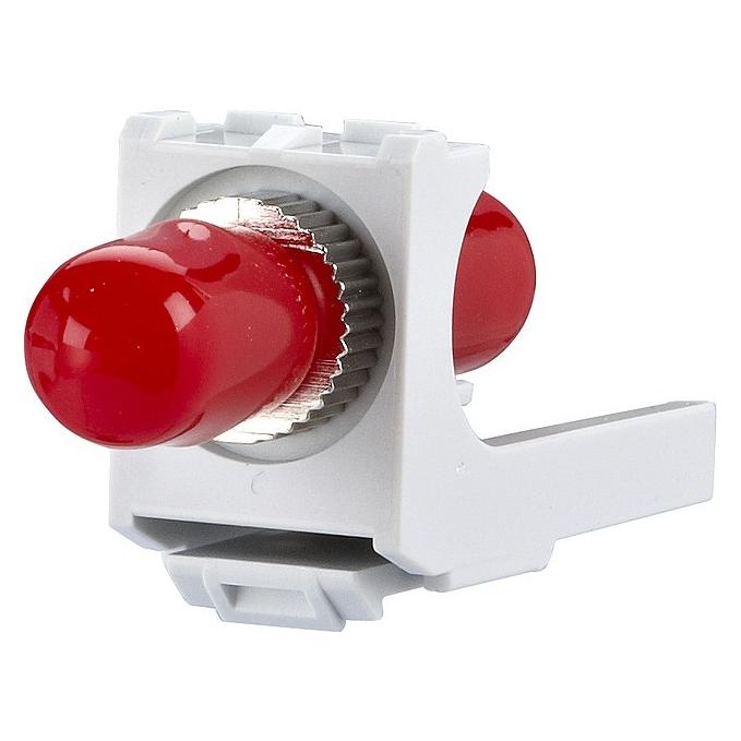 Metz Connect BTR Op-DAT modul ST Durchgangskupplung optisch ST lichtgrau (Netzwerk Kupplung, Netzwerk Zubehör) (15091001-I)