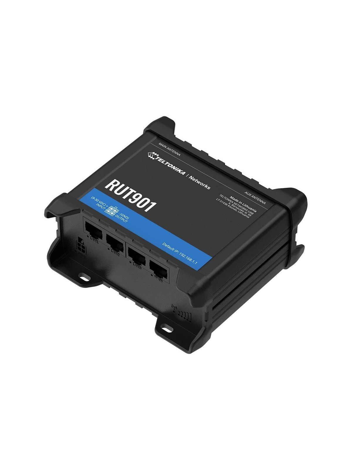 Teltonika RUT901 - wireless router - Wi-Fi LTE - DIN rail mountable - Wireless router N Standard - 802.11n