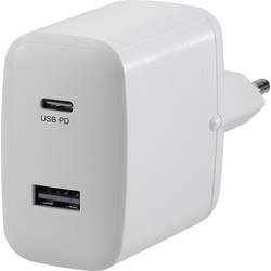 VOLTCRAFT UC-2ACX001 USB Ladegerät 32 W 1x USB-A, 1x USB-C® USB PD Weiß Innenbereich USB Power Delivery (USB-PD) VC-11501480