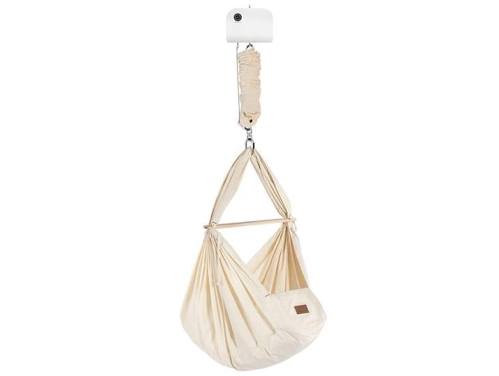 Schmusewolke Federwiege, Beige, 30x165x137 cm, wendbar,Deckenmontage möglich, Feder mit Sicherheitsseil, Babymöbel, Babybetten, Stubenwagen & Babywiegen, Federwiegen
