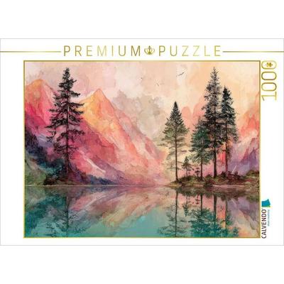 CALVENDO Puzzle Farbspiel der Berge | 1000 Teile Lege-Größe 64x48cm Foto-Puzzle für glückliche Stunden, Sonstige von , Calvendo Puzzle