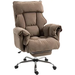 BÜROSTUHL Ergonomischer Schreibtischstuhl mit doppellagiger Polsterung Fußstütze