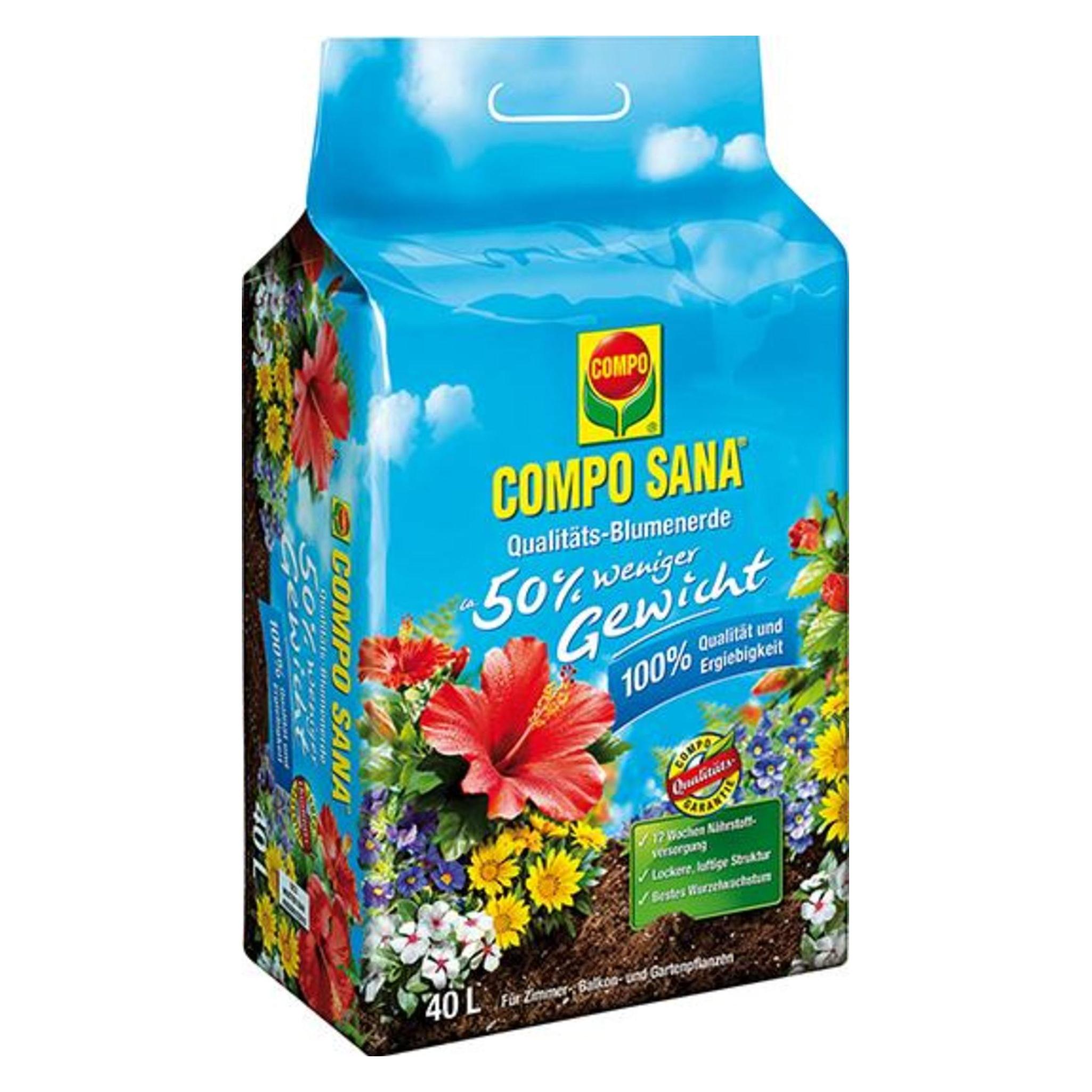 Compo SANA Qualit"ts-Blumenerde ca. 50% weniger Gewicht, 40l (40 l) (22201)