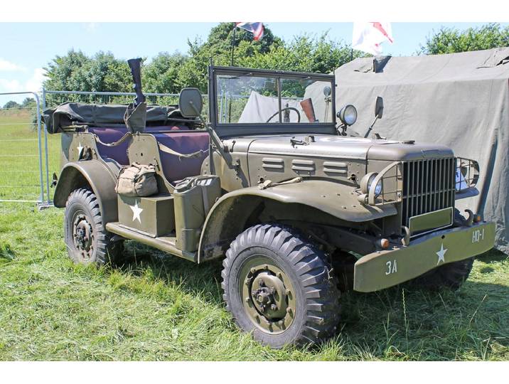 Fototapete PAPERMOON Vintage Militär Jeep , bunt, B:3,5m L:2,6m, Vlies, Tapeten, Fototapete