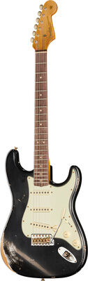 Fender 63 Strat ABLK Heavy Relic Aged Black