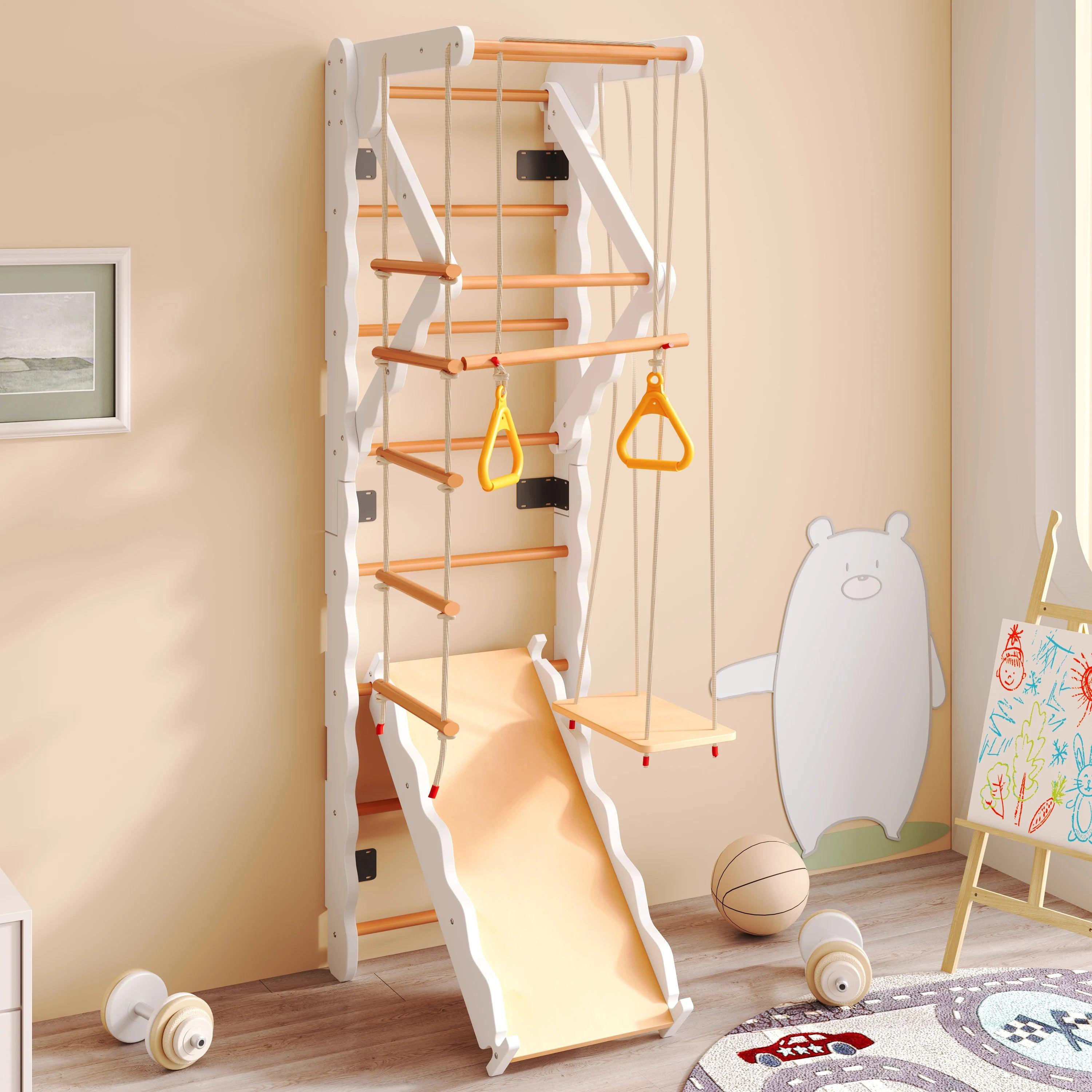 Kinderbett - Kleinkindbett - Jugendbett - Einzelbett - Bett mit niedrigem Korpus - 140x200 cm - Massives Kiefernholz & MDF