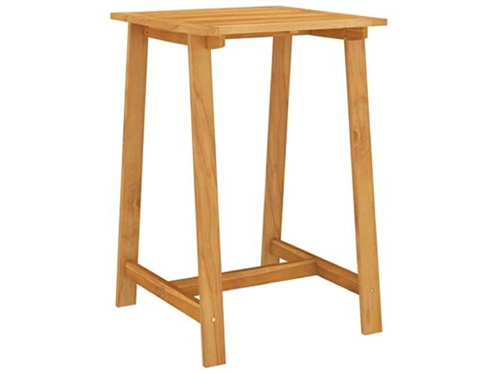 HGKMBRY Garten-Stehtisch 70x70x104 cm Akazie Massivholz Ölfinish, Für Innen Und Außen, Feucht Abwischbar, Stabile Konstruktion