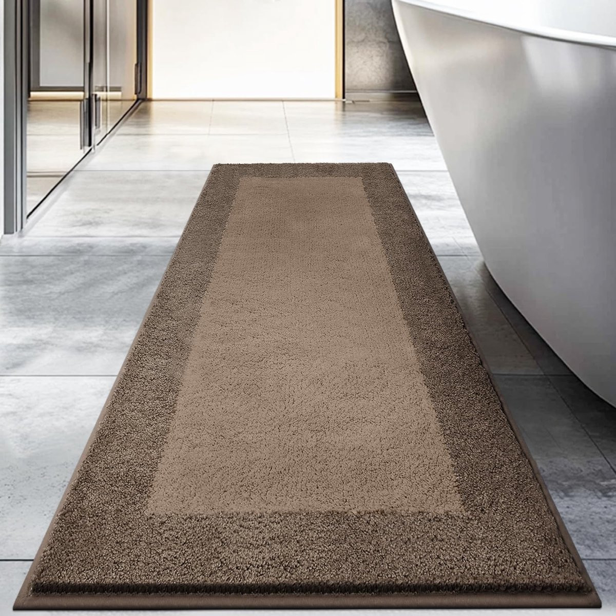 Omgoods Wasbare Badmat - Antislip en Absorberend - 60 x 150 cm