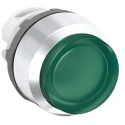 ABB MP3-21G Leuchtdrucktaster, grün, hoch-tastend, Frontring, Kunststoff verchromt beleuchtbar 1SFA611102R2102