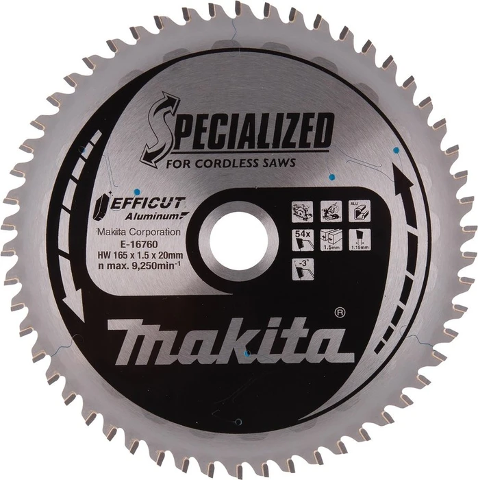makita E-16760 Kreissägeblatt 165,0 mm, 54 Zähne