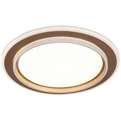 LED-Deckenleuchte Prol Weiß/Cappuccino max. 24 Watt Deckenlampe