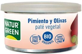 NaturGreen Patê Vegetal De Pimentão e Azeitonas Bio 125g