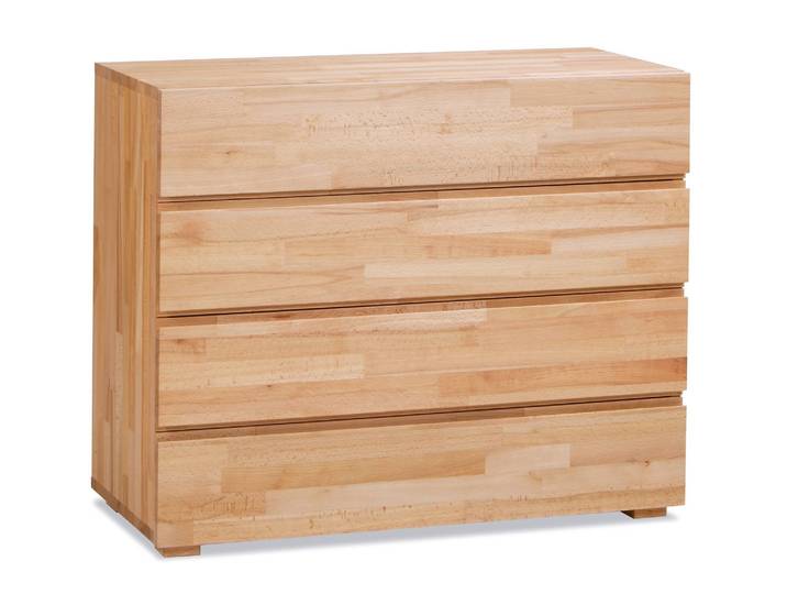 Hasena Woodline Lovara Kommode 4 Schubladen Massivholz 90x40x75