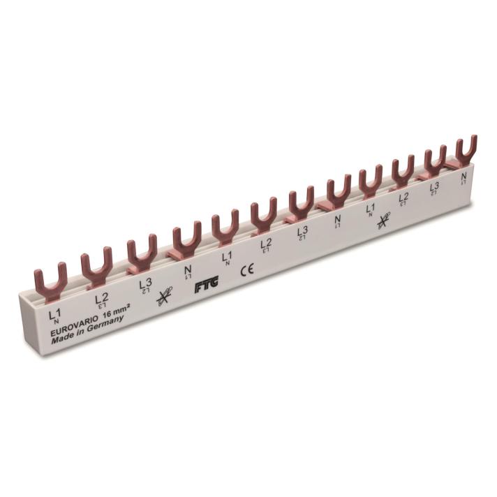 FTG Gabel E12 4p 16qmm ES41216 Sammelschiene Eurovario f.Legr Hager (ES41216)