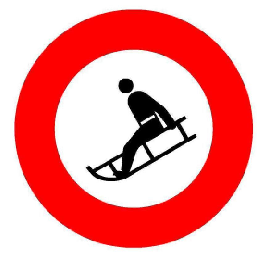 BRW Signaltafel Schlitteln verboten 2.15.2 (16270752)