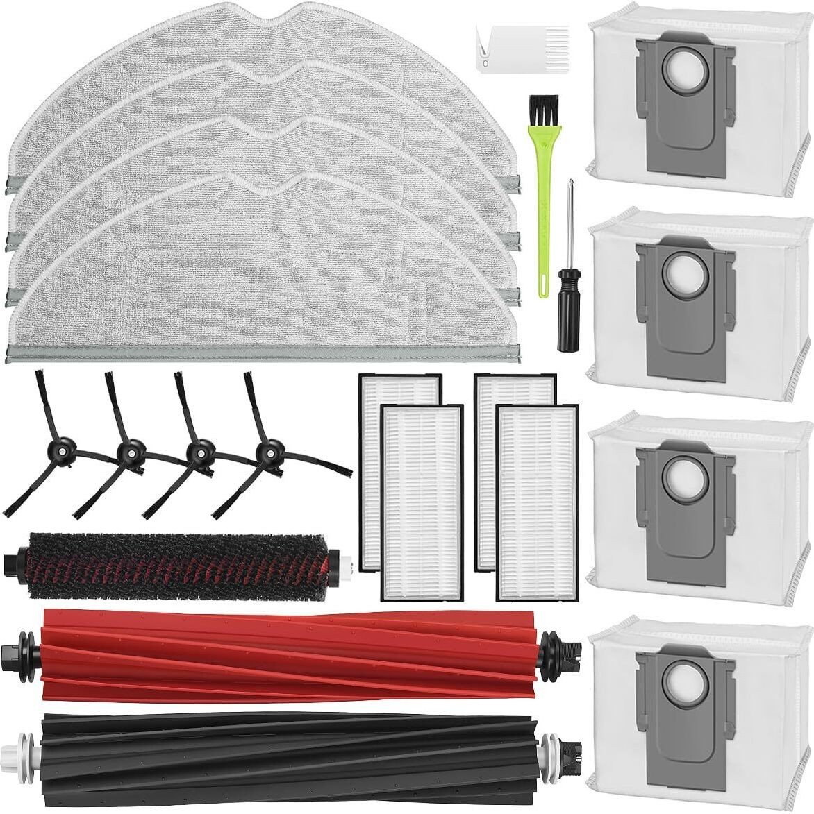 INF Stofzuigeraccessoires voor Roborock S8, S8+, S8 Pro Ultra, 22 onderdelen