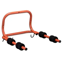 Relaxdays Fahrrad Wandhalterung für 2 Räder Rot,Schwarz