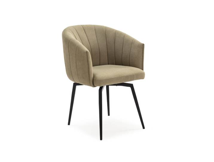Fauteuil avec structure en métal et pieds 60x60 h81 cm