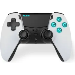 Freaks and Geeks Wireless Controller (Android, iOS, PC, PS5), Gaming Controller, Schwarz, Weiss