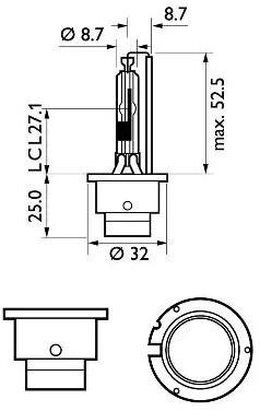 Philips 85126SYC1 Xenon-Brenner