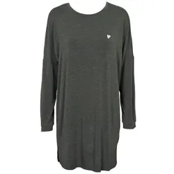 Missya Softness Long Sleeve Nightdress Dunkelgrau Modal Large Damen