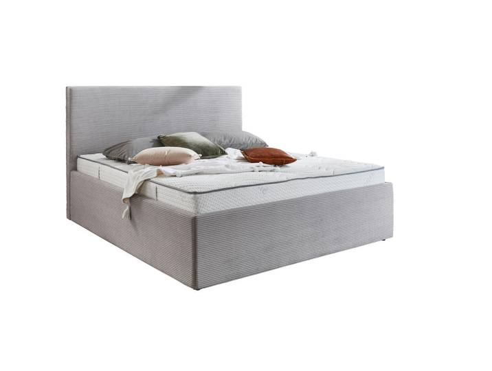Boxxx Polsterbett, Hellgrau, Kunststoff, 140x200 cm, Schlafzimmer, Bett, Polsterbetten